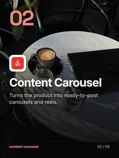 Content Carousel carousel, slide 3